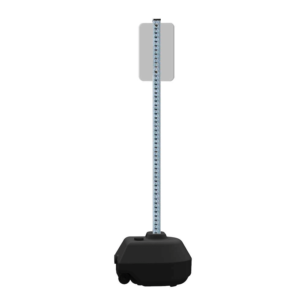 Industrial-Grade Steel Rock-It Portable Sign Post
