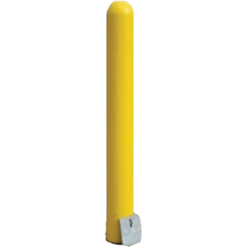 Removable Locking Bollard with Yellow Bollard Cover