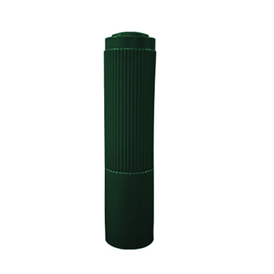 Ribbed Decorative Bollard Cover - 10" x 48"