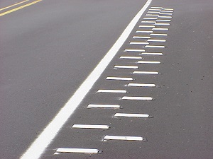 Raised Rumble Strips - 8" White Box of 50