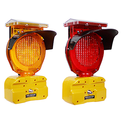 Type B High Intensity Hooded Solar Barricade Light