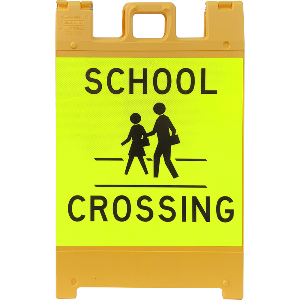 School Crossing Portable Sign Stands