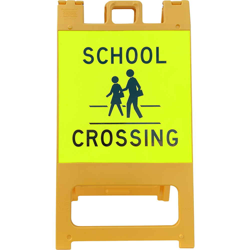 School Crossing Portable Sign Stands