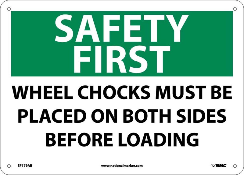 Wheel Chocks Must Be Placed on Both Sides