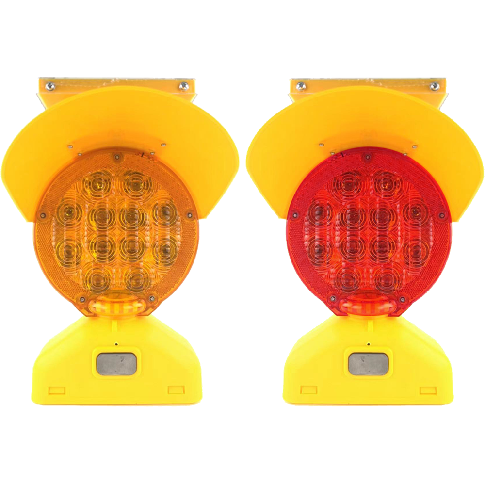 Type B Single Side Solar Barricade Light with Visor