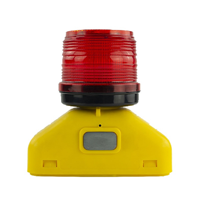 Solar Powered 360 Degree Type D Barricade Light (Red)