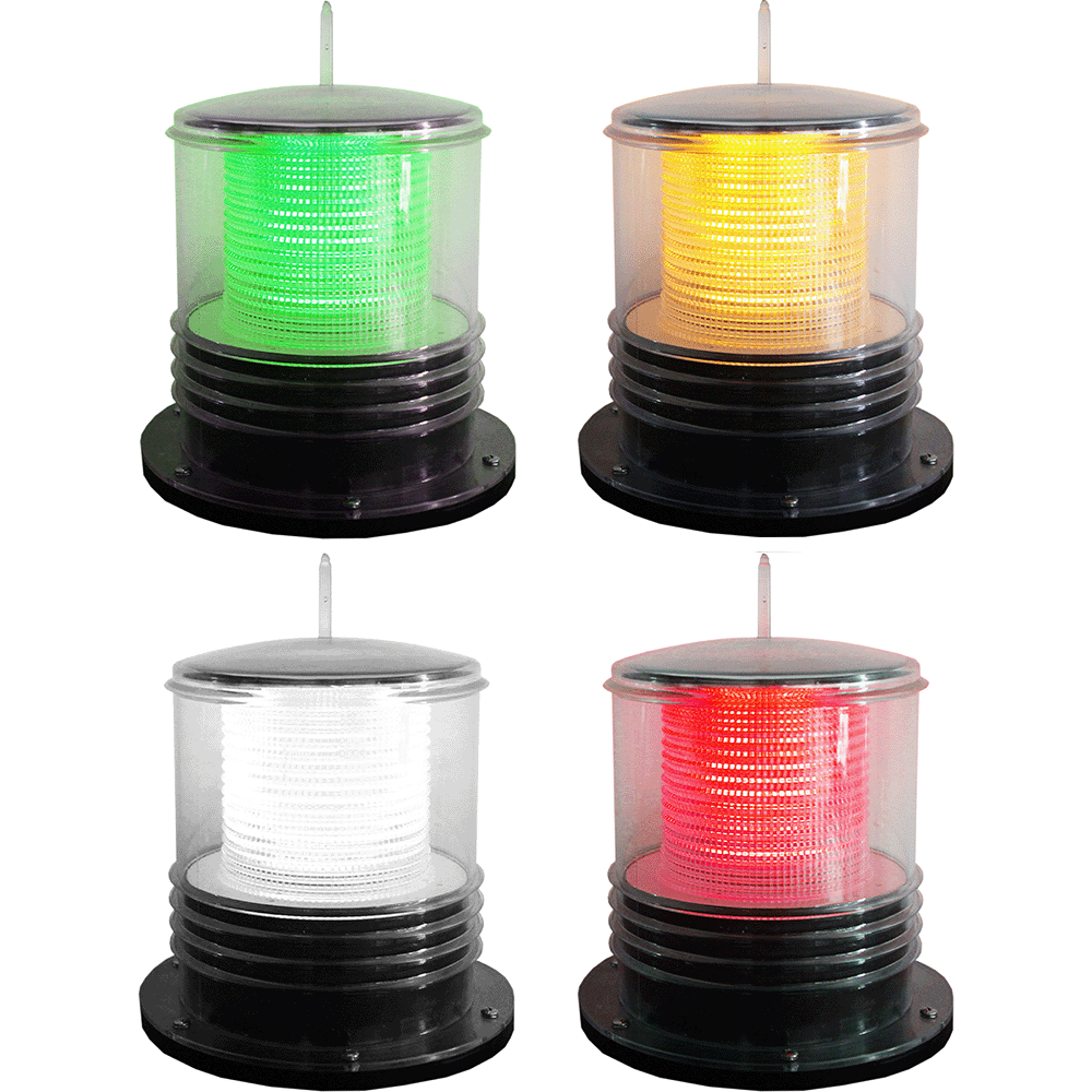 Solar-Powered Flashing Marine Beacon Light