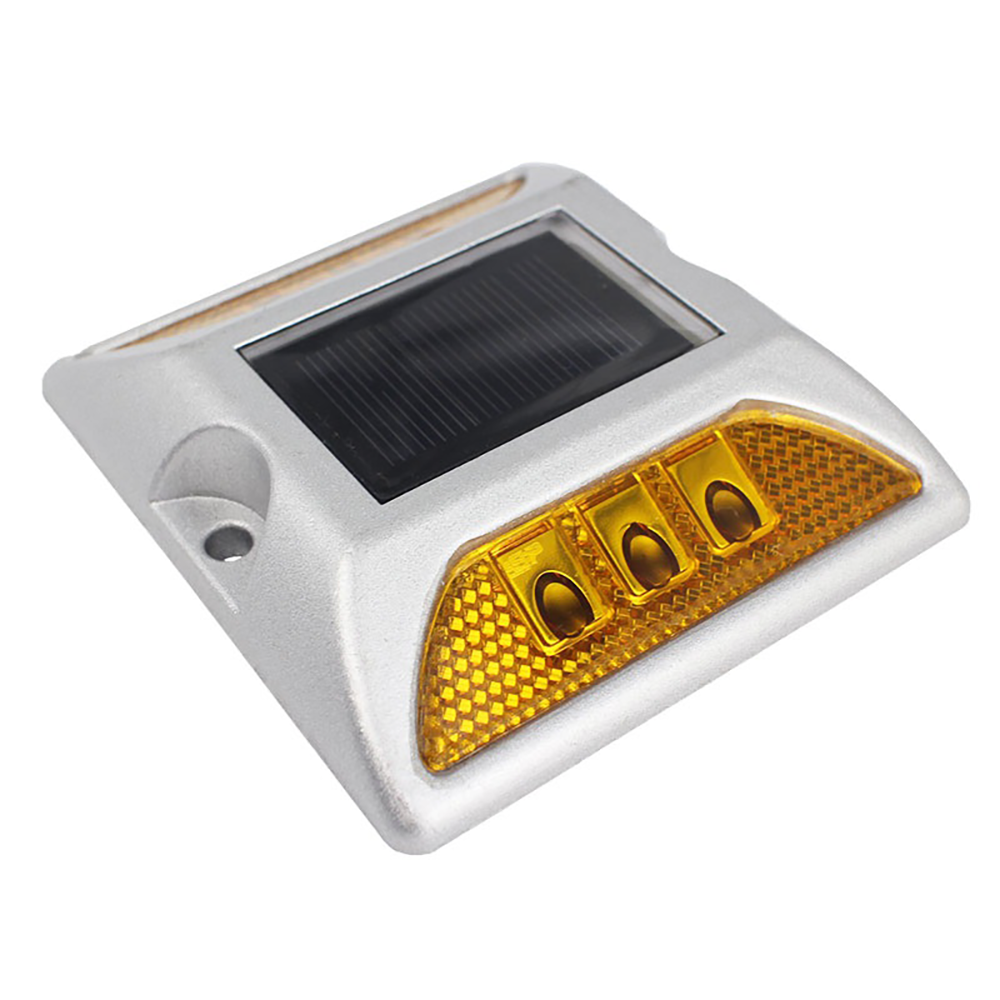 Aluminum Solar-Powered Flashing Road Marker