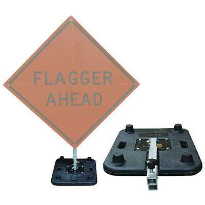 Intrepid Rubber Base Sign Stand (for Roll-Up Signs)