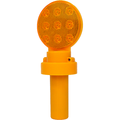 Amber Traffic Cone Light with Stem Insert