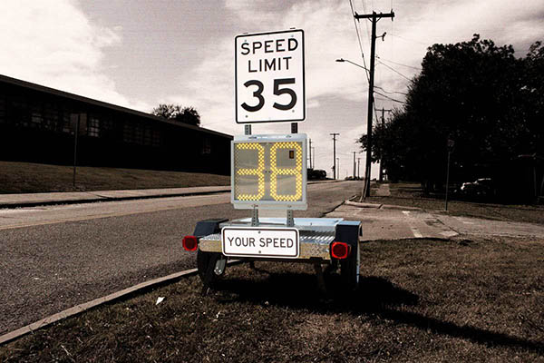 Sa-So 18" Solar Radar Speed Trailer Sign