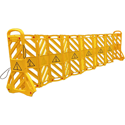 13' Expandable Mobile Plastic Safety Barrier