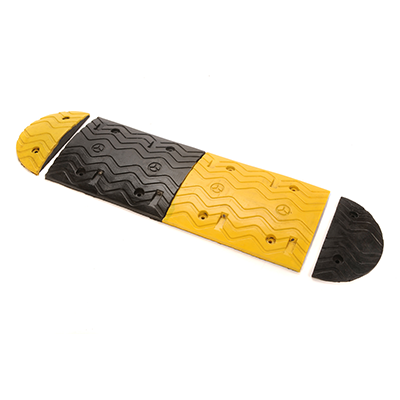 Modular Low-Profile Rubber Speed Bump System
