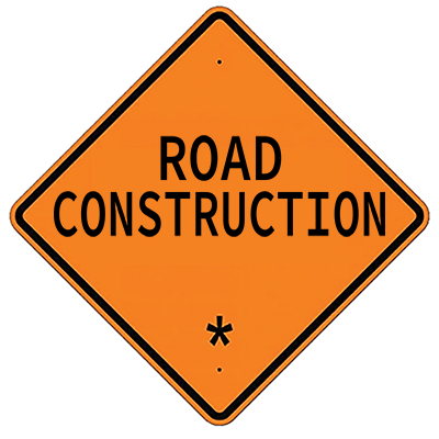 Aluminum Road Construction Sign (W20-1)