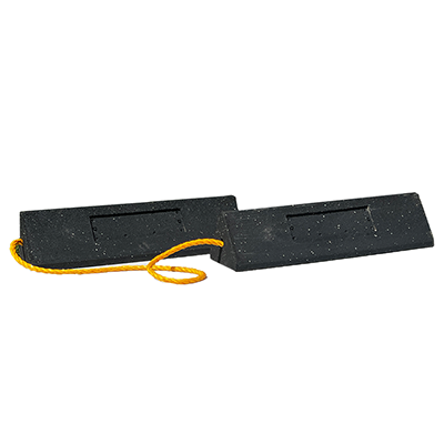 Pair Rubber Rope Connected Aircraft Wheel Chock - 24