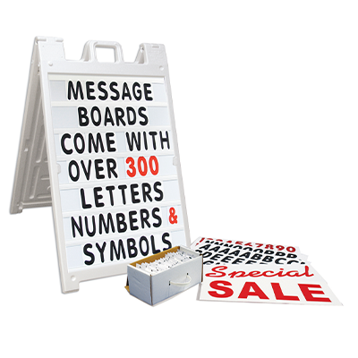 Message Board Kit for Portable Sign Stands - Set of 2