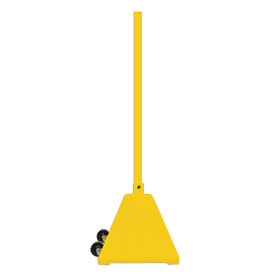 Portable Pyramid Sign Base with 98" Post