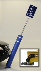 52" Bollard Flex System w/8' Signpost