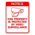 Aluminum Surveillance Camera (Symbol) Sign