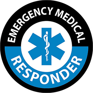 Hard Hat Label - Emergency Medical Responder