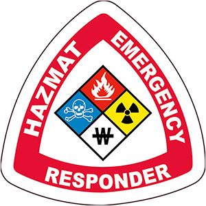 Hard Hat Label - Hazmat Trained Labels