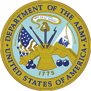 Hard Hat Label - Departent of the Army Label