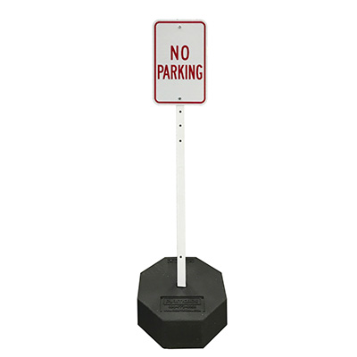 7 lb. Portable Sign Stand with 8 lb. 4' U-Channel Post