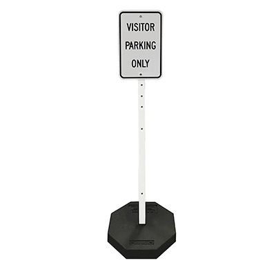 Rubber Base Portable Sign Stand System  30 lb