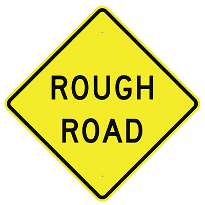 Aluminum Rough Road Sign (W8-8)