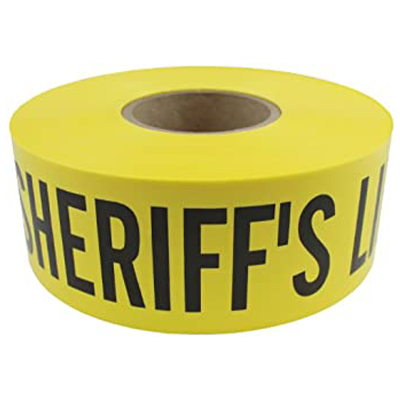 Barricade Tape (SHERIFFS LINE DO NOT CROSS) - 1000'