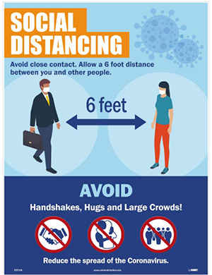 Social Distancing Poster - Facility Safety Poster