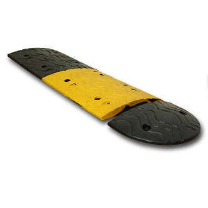 Expandable, Extra Long Rubber Speed Bump - 5-10 MPH - 2"H Pair