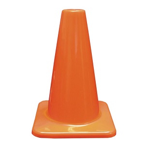 Economy 12" All Orange Traffic Cone - 1.5 lbs